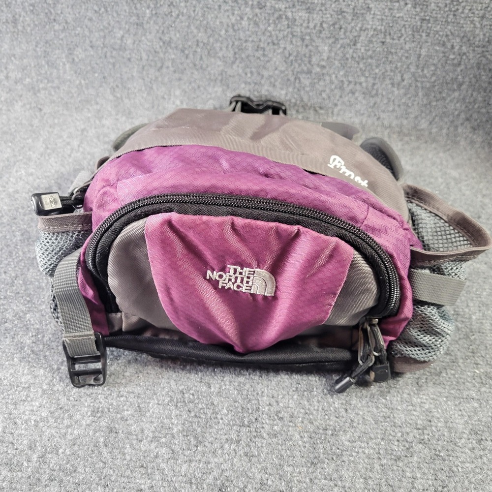 Vintage The North Face Waist Pack Purple Gray Hiking Fanny Hip Belt Bag Korea